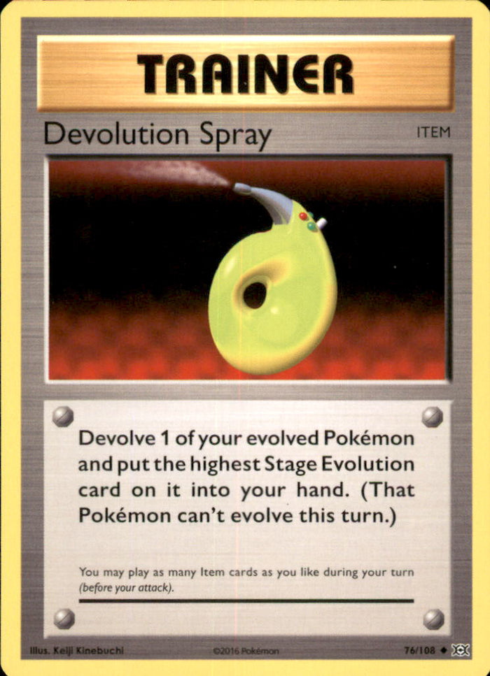 Devolution Spray Uncommon XY - Evolutions 76/108 NM