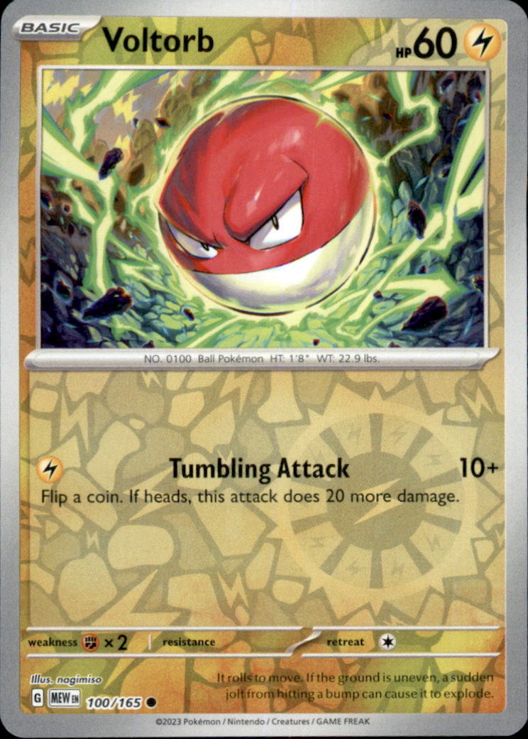 Voltorb Reverse Holo Common Professor Program Promos 100/165 NM