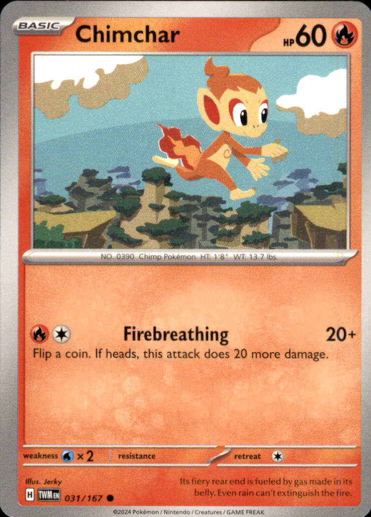 Chimchar Common SV06: Twilight Masquerade 031/167 NM