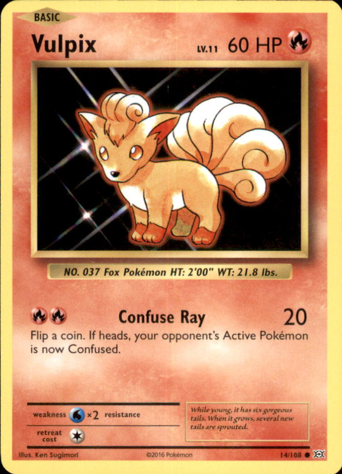 Vulpix Common Base Set 068/102 NM