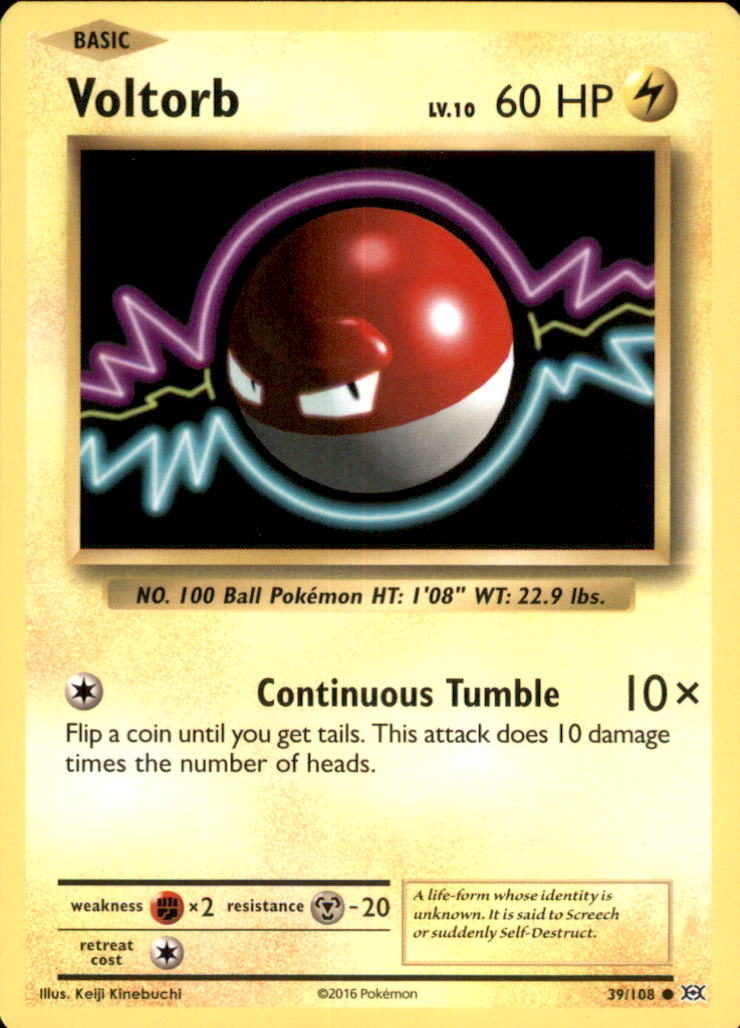 Voltorb Common XY - Evolutions 39/108 NM