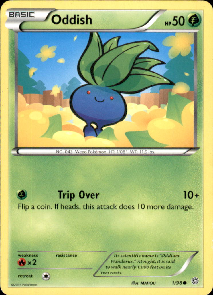Oddish Common XY - Ancient Origins 1/98 NM