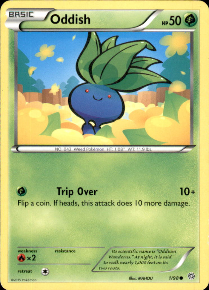 Oddish Common XY - Ancient Origins 1/98 NM