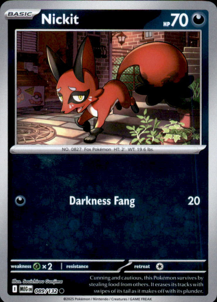 Nickit Reverse Holo Common ME01: Mega Evolution 089/132 NM