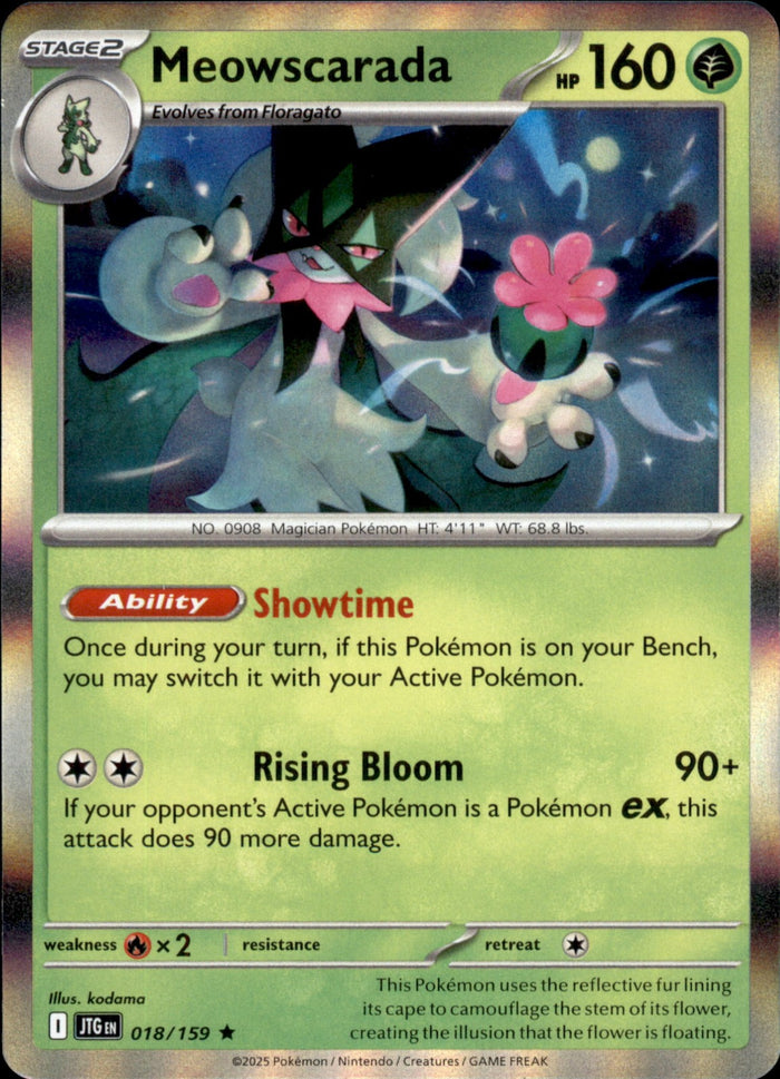 Meowscarada Holo Rare SV09: Journey Together 018/159 NM