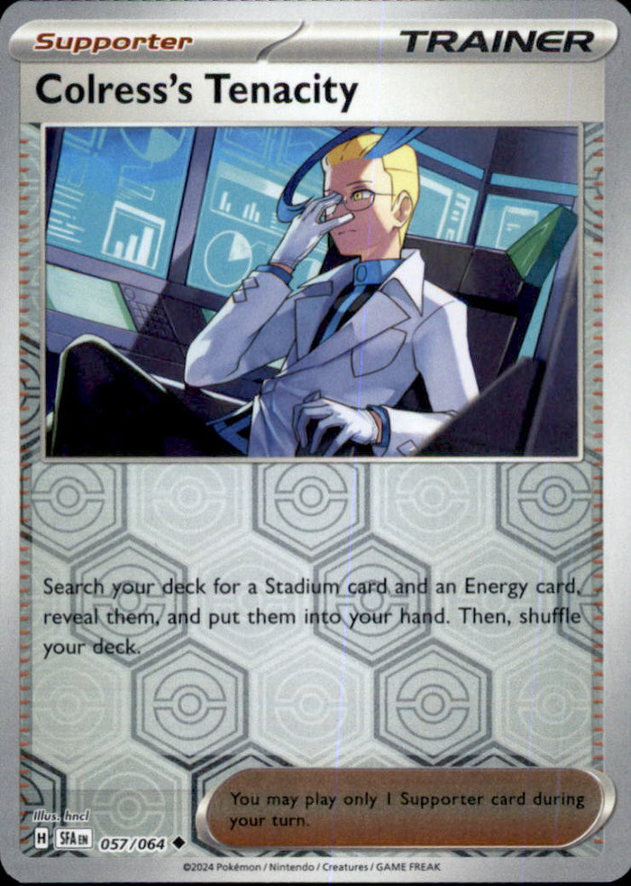 Colress's Tenacity Reverse Holo Uncommon SV: Shrouded Fable 057/064 NM