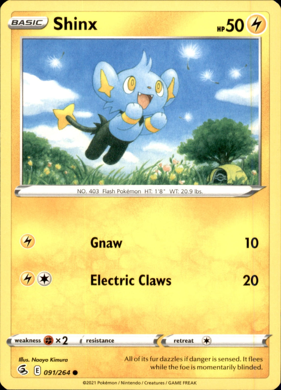 Shinx Common SWSH08: Fusion Strike 091/264 NM