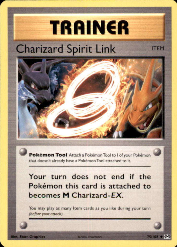 Charizard Spirit Link Uncommon XY - Evolutions 75/108 NM