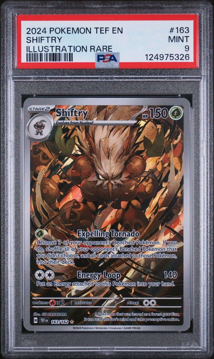 Shiftry Illustration Rare Pokemon Tef En-Temporal Forces 163 NM PSA 9
