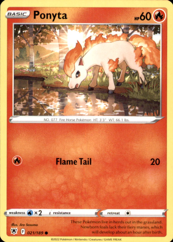 Ponyta Common SWSH10: Astral Radiance 021/189 NM