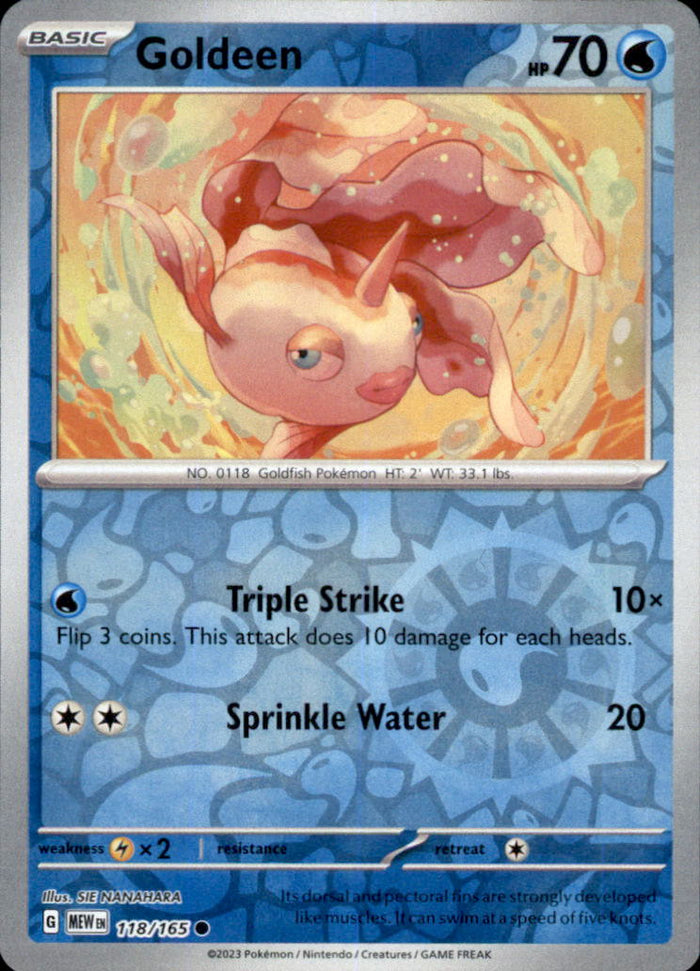 Goldeen Reverse Holo Common SV: Scarlet & Violet 151 118/165 NM