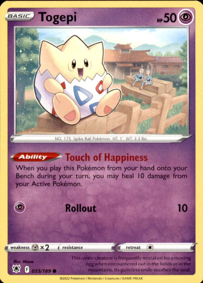 Togepi Common SWSH10: Astral Radiance 055/189 NM