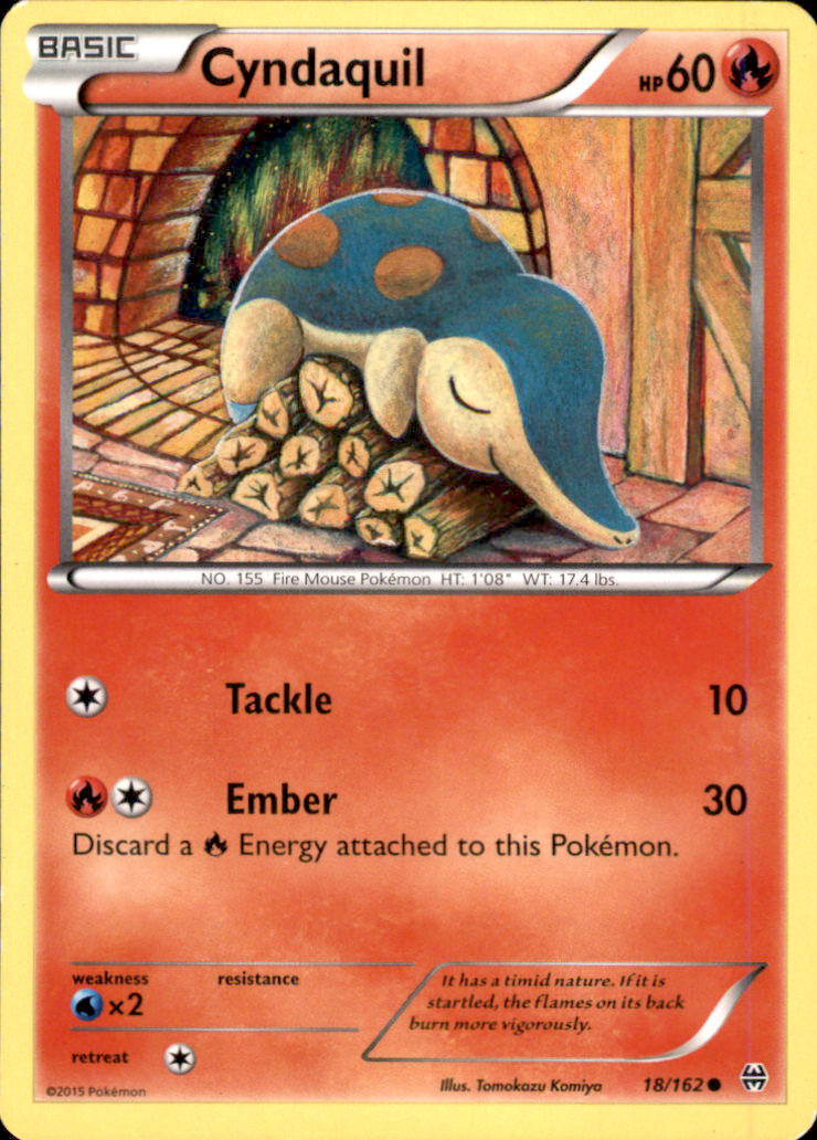 Cyndaquil Common XY - BREAKthrough 18/162 NM