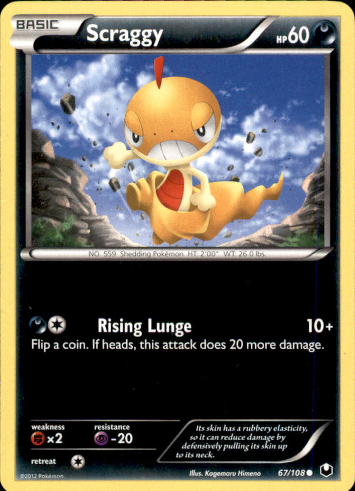 Scraggy Common Dark Explorers 67/108 NM
