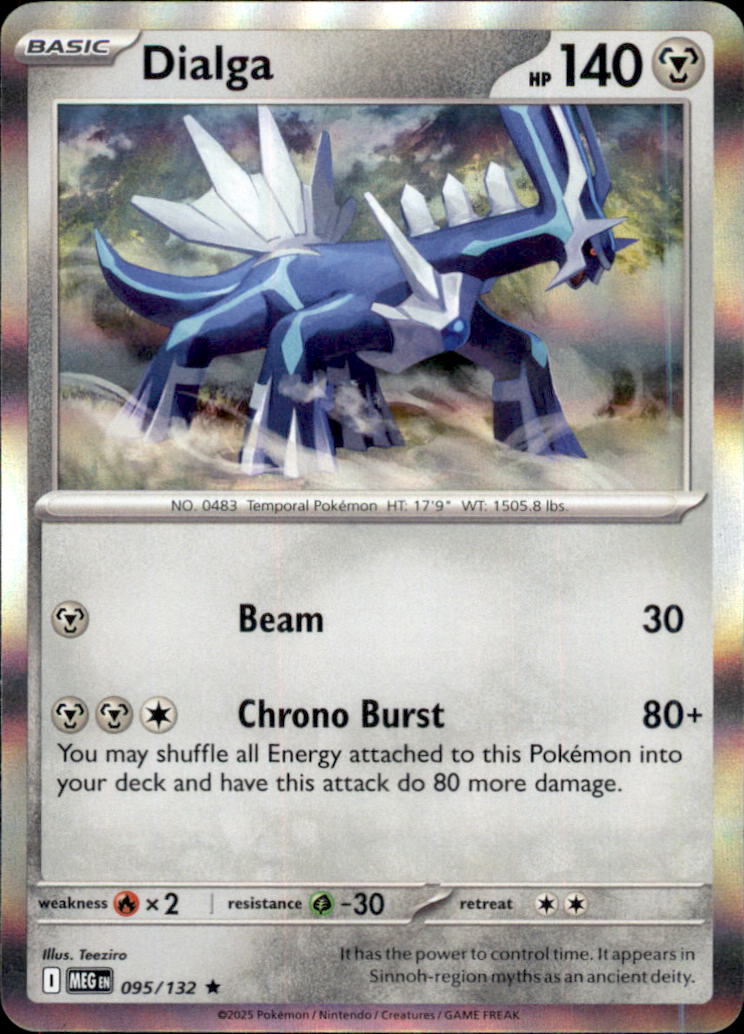Dialga Holo Rare ME01: Mega Evolution 095/132 NM