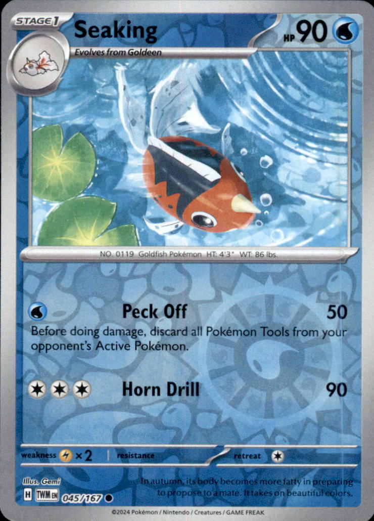 Seaking Reverse Holo Common SV06: Twilight Masquerade 045/167 NM