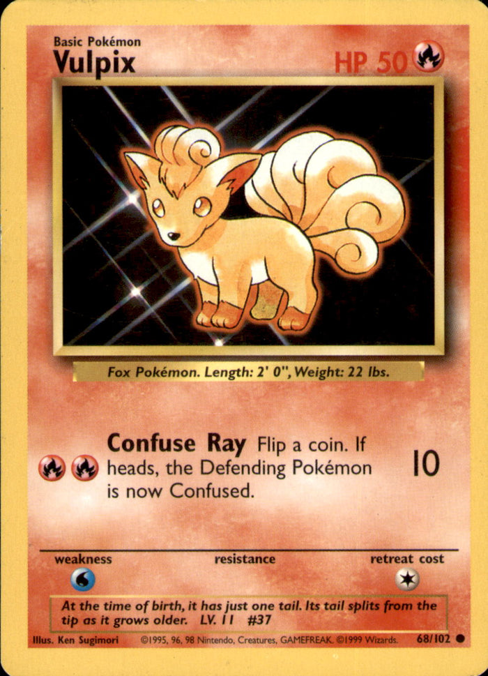 Vulpix Common Base Set 068/102 MP
