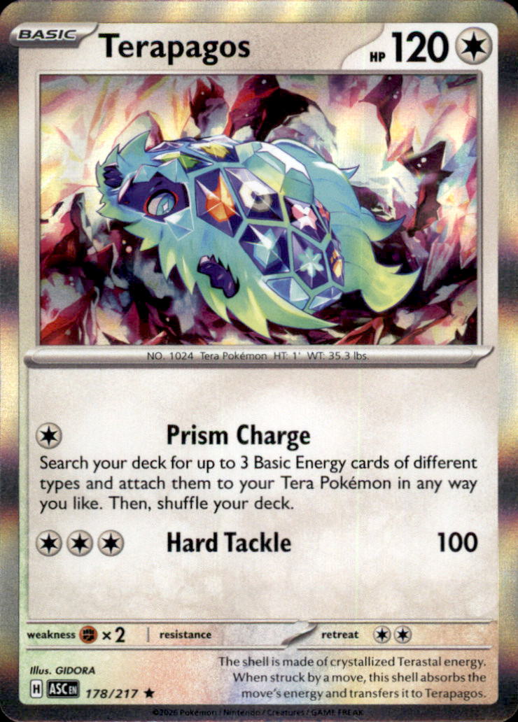 Terapagos Holo Rare ME: Ascended Heroes 178/217 NM