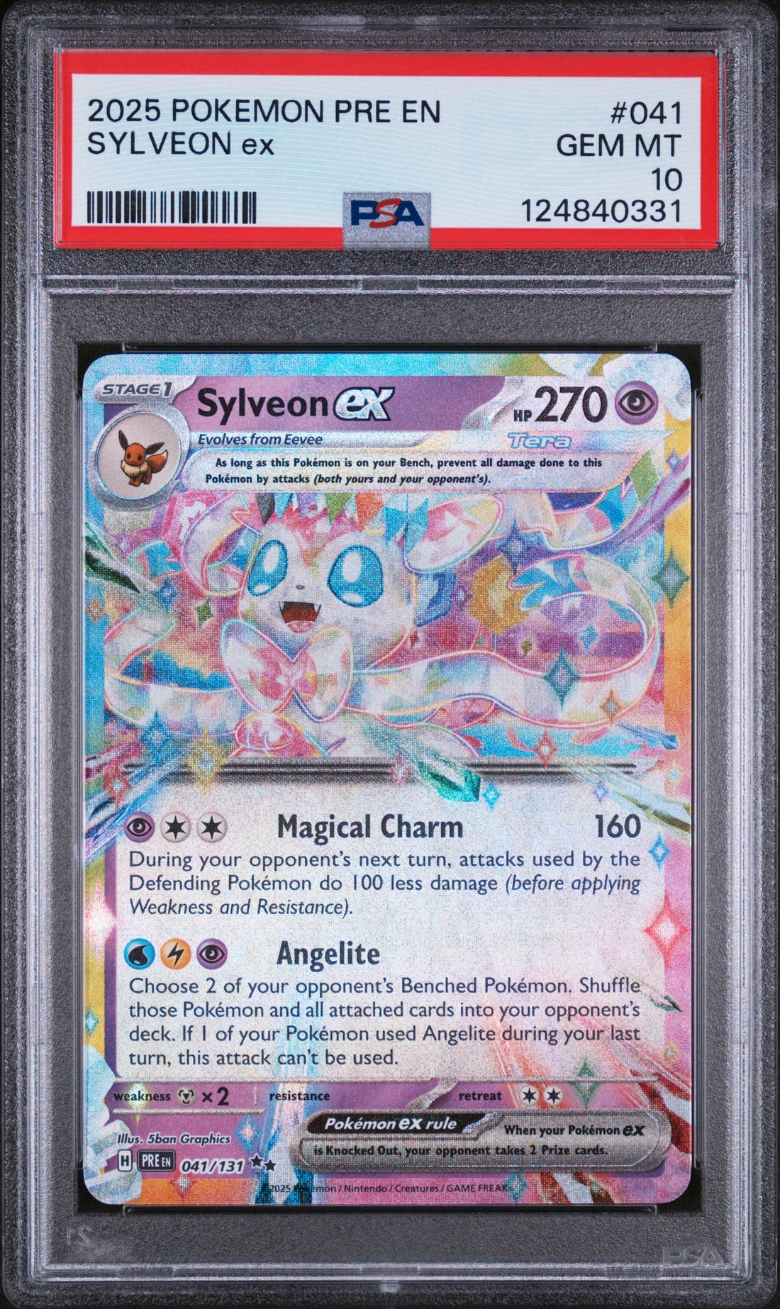 Sylveon ex Holo Double Rare SV: Prismatic Evolutions 041/131 NM