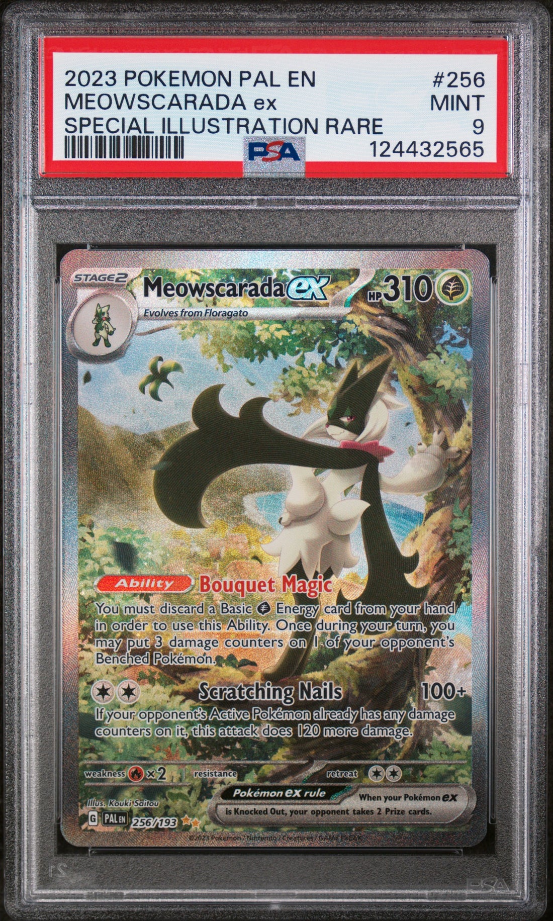 Meowscarada Ex Special Illustration Rare Pokemon Pal En-Paldea Evolved 256 NM PS