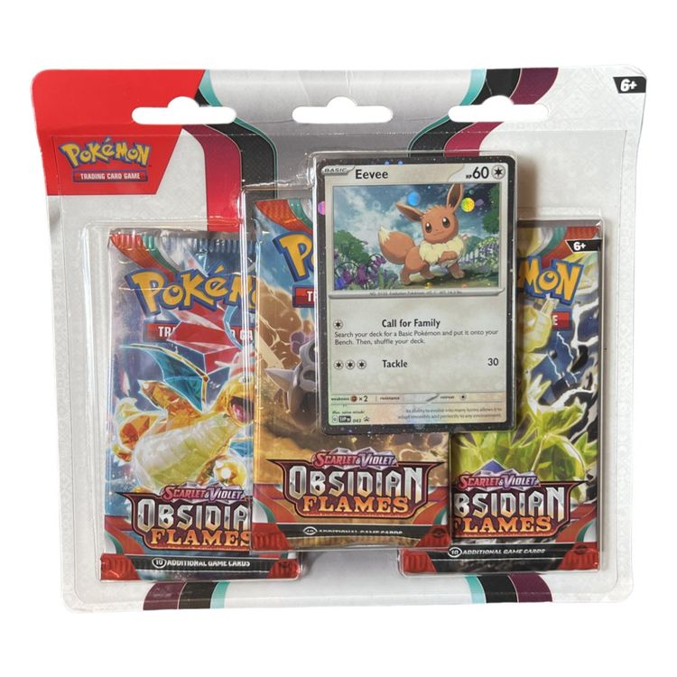 Obsidian Flames 3-Pack Blister (Eevee)