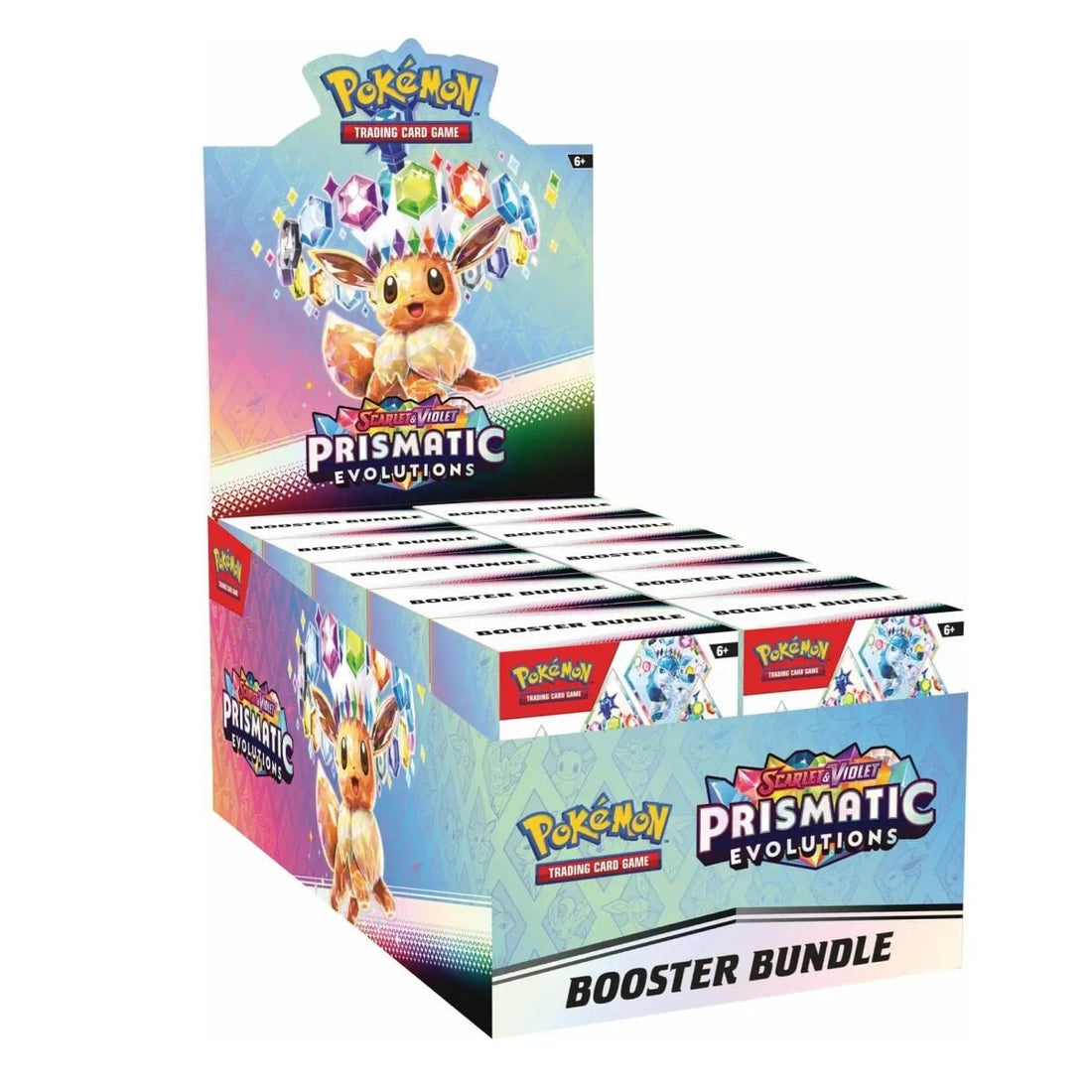 Prismatic Evolutions Booster Bundle Display