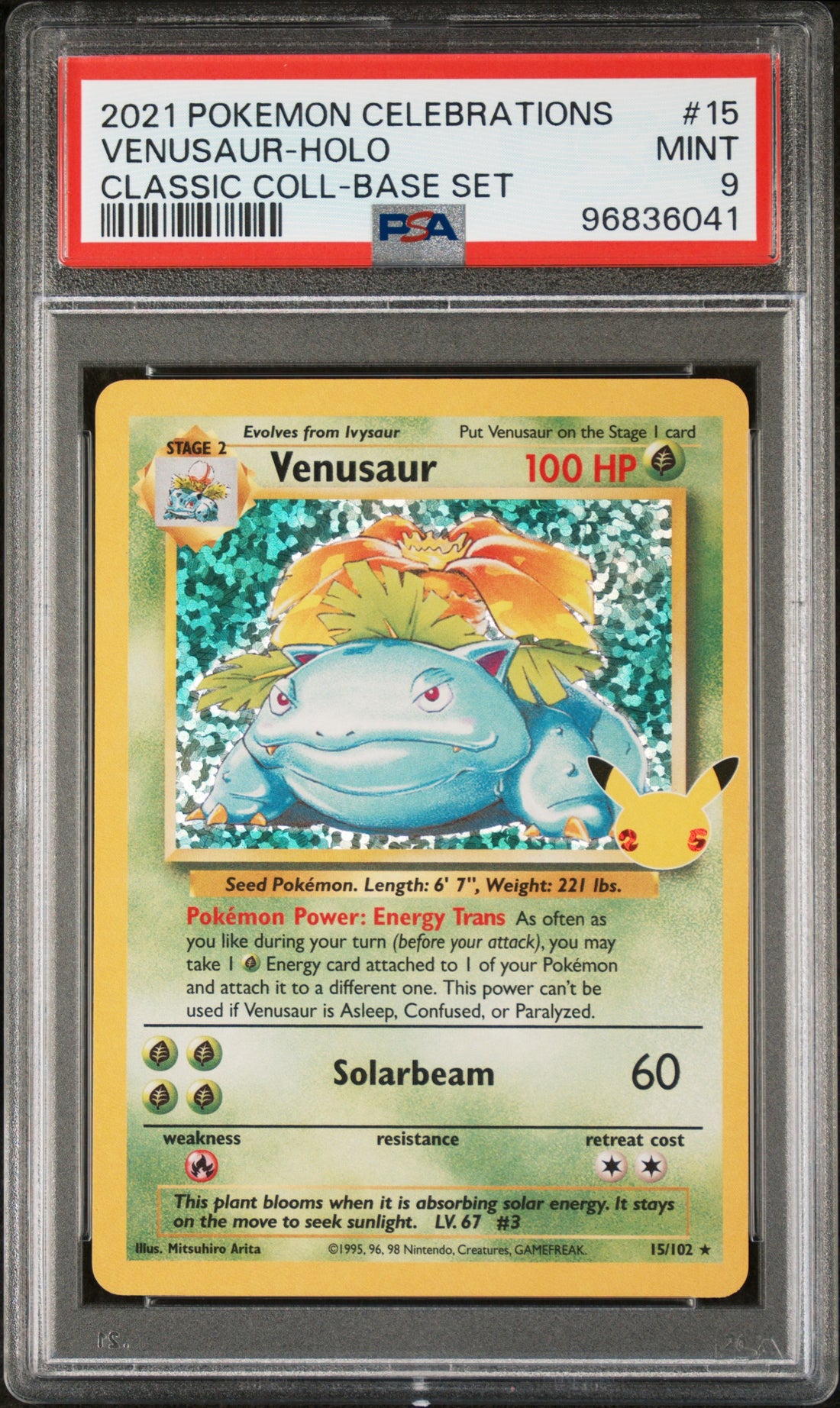 Venusaur-Holo Classic Coll-Base Set Pokemon Celebrations Classic Collection 15 N