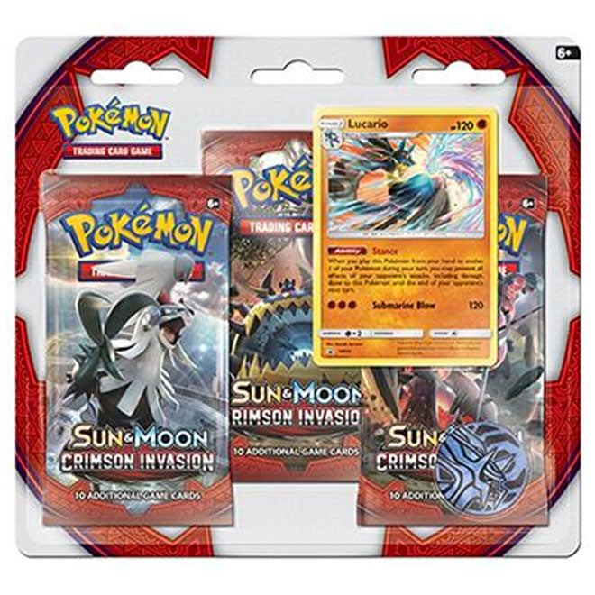 Crimson Invasion 3-Pack Blister (Lucario)