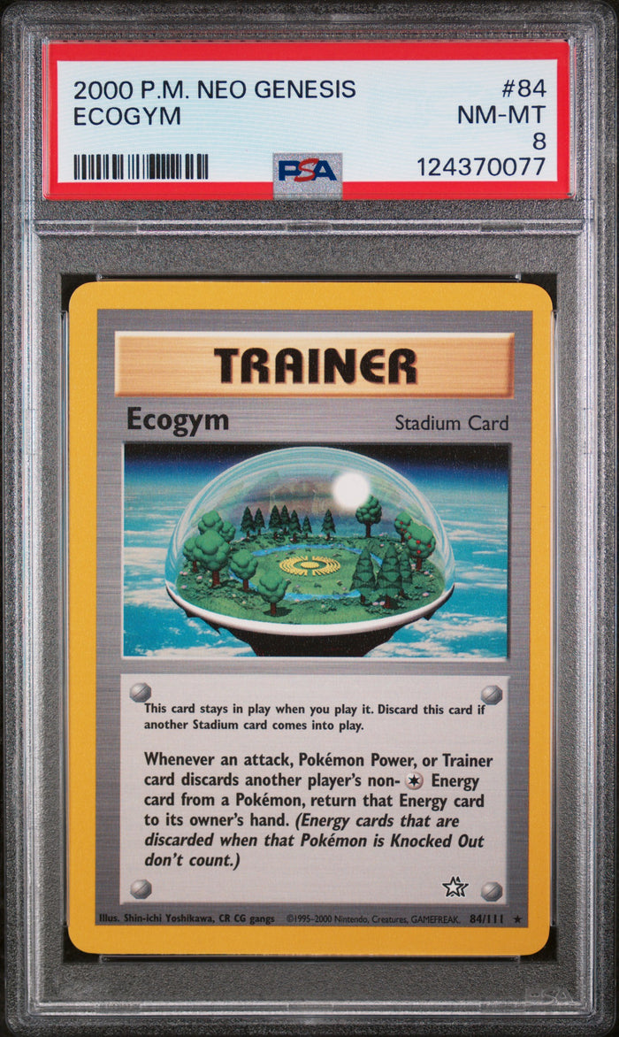 Ecogym Pokemon Neo Genesis 84 NM PSA 8