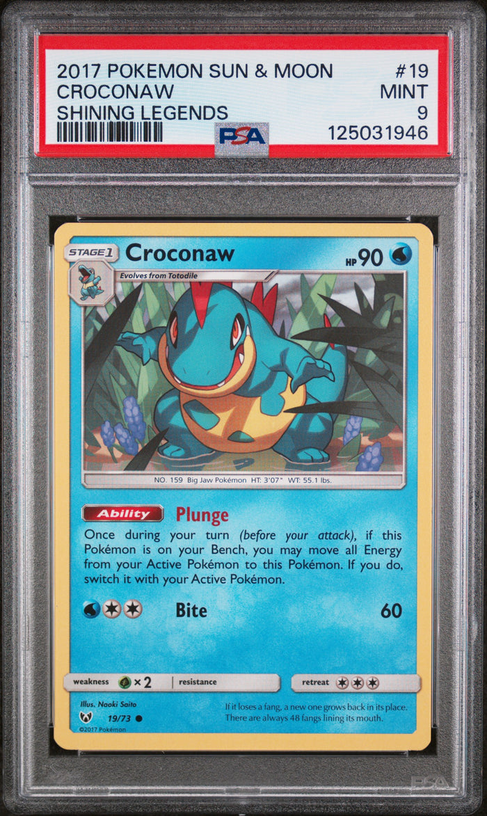 Croconaw Common Shining Legends 19/73 NM