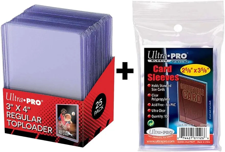 Ultra PRO card sleeves and toploaders